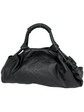 Loewe Nappa Aire Handbag Anagram Leather Black